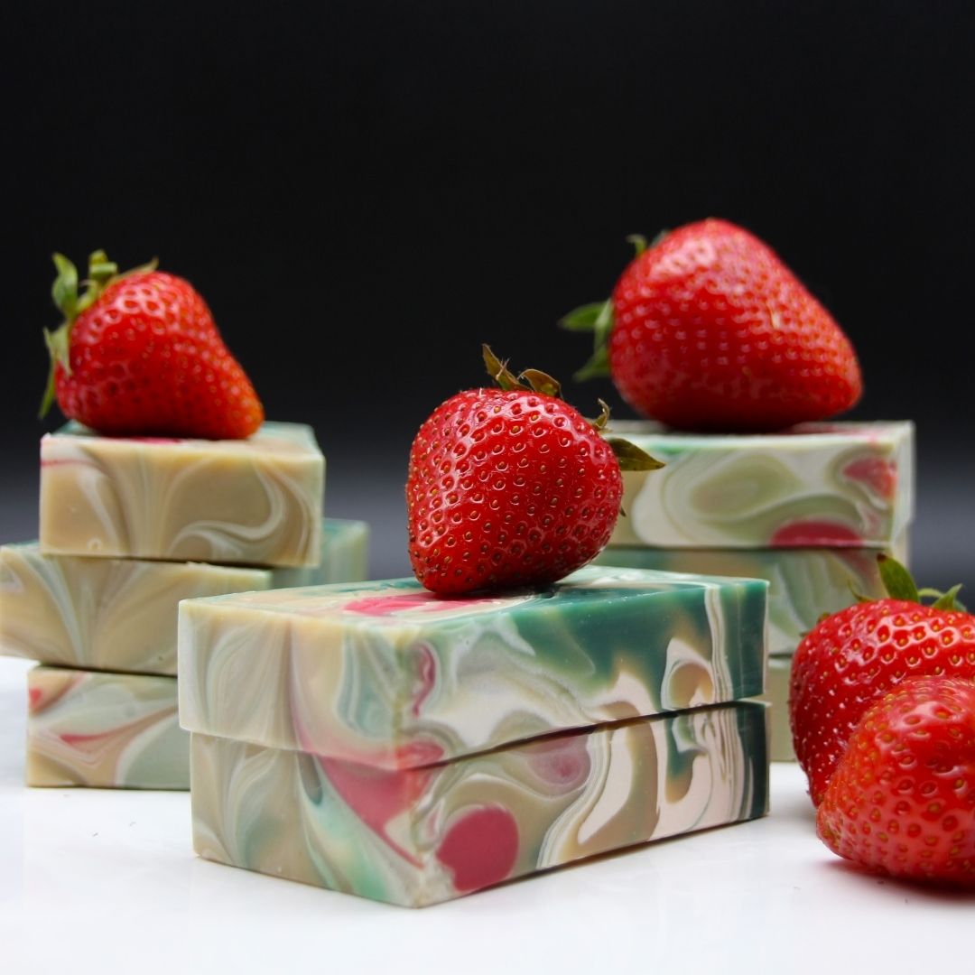 Seife Erdbeer-Champagner – Bild 2